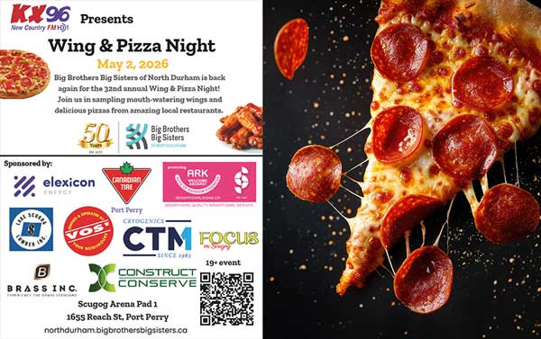 The 32nd annual Big Brothers Big Sisters of North Durham Wing & Pizza Night!